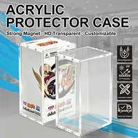 Boîte de présentation en acrylique pour booster de cartes anime Ninja, personnalisable, transparente comme du cristal, magnétique, protection anti-UV 5 mm pour jeux de cartes