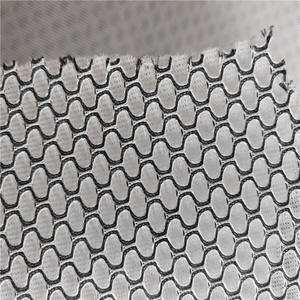 100% Polyester Màu Đen Và Trắng Tổ Ong Lưới Tái Chế Dệt Kim 3D Không Khí Spacer Bánh Sandwich Lưới Vải Cho Giày - Product Image 2