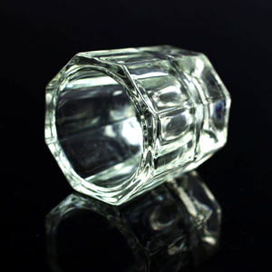 แก้วคริสตัลใสทรงแปดเหลี่ยมสำหรับทำเล็บมืออาชีพ SunelPort สำหรับใส่สี พาเลท แปรงล้าง และลายแกะสลักดอกไม้ - Product Image 3