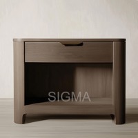 Meubles de chambre à coucher haut de gamme de luxe Sigma Tables de chevet et commode à 9 tiroirs
