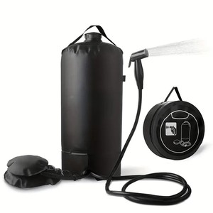 <span class=keywords><strong>Douche</strong></span> de camp portable avec pompe à air et bandoulière détachable-Étanche, sans fuite, chauffée par le soleil pour les aventures en plein air - Product Image 3