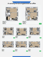 Maison mobile préfabriquée extensible en conteneur de 20/40 pieds, conforme aux normes locales, 2, 3 ou 4 chambres, maison portable préfabriquée
