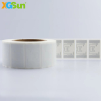 XGSun Vente en gros Mini étiquette RFID UHF U9 certifiée ARC étanche 54*34 Patch pour pneu 860-960MHz conforme à la norme ISO/IEC 18000-6C