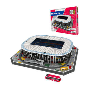 Wold Cup-rompecabezas de papel personalizado 3D de Catar, juguete educativo artesanal, modelo de estadio de fútbol, <span class=keywords><strong>2022</strong></span> - Product Image 5