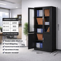 Archivador de Acero de Estilo Moderno, Estructura Desmontable, Anticorrosión, con Múltiples Puertas, Archivadores Grandes para Uso Escolar