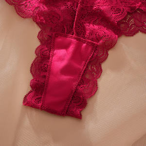 Fashion sexy Lace Thong Damen Xl Pure Cotton T-Hose Niedrige Taille Sexy Temptation Sports Atmungsaktives Höschen mit Logo auf der Taille - Product Image 3