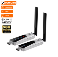 Extenseur HDMI sans fil Justlink 1080P 5G/2.4G, émetteur-récepteur, 100 m, prend en charge 1 à 4 écrans pour ordinateur portable, PC, moniteur, projecteur