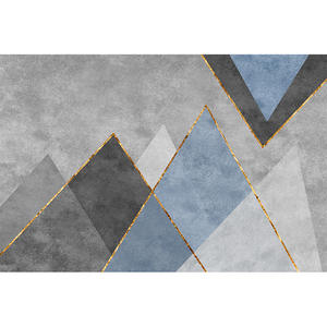 Tapis d'entrée rectangulaire en PVC de style nordique, imperméable, à motifs géométriques, pour cuisine, entrée, balcon, printemps 2024 - Product Image 1