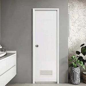 ประตูห้องน้ำ upvc ประตูภายในห้องน้ำพลาสติกน้ำหนักเบาติดตั้งง่ายสำหรับบ้านและโรงแรม - Product Image 1