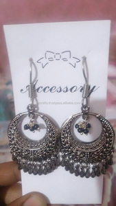 Encanto del corazón plateado pendientes de aro de oro de plata esterlina de joyería de las mujeres de regalo fiesta de moda pistola novia estilo OEM - Product Image 4