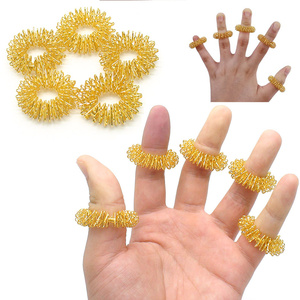 Traditionelle chinesische Akupressur Hand Handgelenk Stress reduzierer <span class=keywords><strong>Gold</strong></span> Versilberung <span class=keywords><strong>Massage</strong></span> <span class=keywords><strong>Finger</strong></span> - Product Image 4