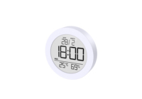 Thermomètre LCD, hygromètre d'intérieur, moniteur électronique de température et d'humidité, horloge numérique de bureau, thermomètre