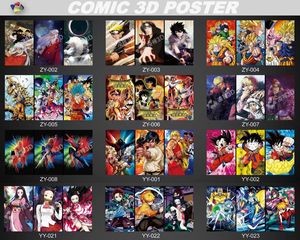 Entrega Rápida, Póster Lenticular 3D con Movimiento de Anime, 30x40cm, PET, Personalizable, Enmarcado, Impermeable, Ecológico, Resistente a los Rayos UV - Product Image 1