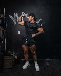 Abbigliamento Sportivo da Uomo con Collo Rotondo, Traspirante, ad Asciugatura Rapida, Aderente, per Basket, con Logo Personalizzato, per Fitness e Corsa - Product Image 6