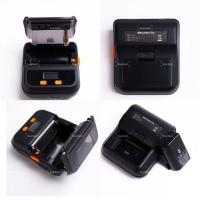 Poche petite imprimante de billets thermique portable Portable B80B économique Mini imprimante d'étiquettes de reçus sans fil Usb dent bleue