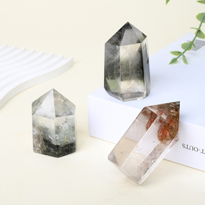 หินควอตซ์ธรรมชาติทรงหอกสีเขียวแฟนทอม สำหรับตกแต่ง ลดราคาพิเศษ - Product Image 1