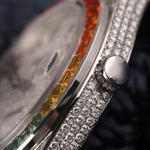 Reloj Drioshipping con Diamantes VVS Baguette Cultivados en Laboratorio, Personalizado, para Hombres, Moda Hip Hop, Joyería de Marca, para Fiestas - Product Image 5