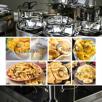 Best Verkopende Automatische Industriële Voedselverwerkende Lijn Nieuwe Friteuse Voor Chips Bevroren Frietjes Groente Fruit Verwerking
