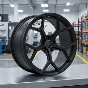 Jantes en alliage d'aluminium forgé WHEELUX de haute qualité, noir mat brillant, 18-22 pouces pour <span class=keywords><strong>Audi</strong></span> RS3 S5 SQ5 RS5 <span class=keywords><strong>Sportback</strong></span> SQ7 SQ8 <span class=keywords><strong>A3</strong></span> A4 - Product Image 1
