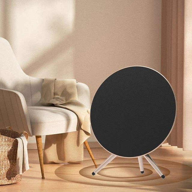 New Customizable Minimalist Fashion Black Home Theater Sound System 50W High Power Hifi 10M Transmission Smart  Speaker
