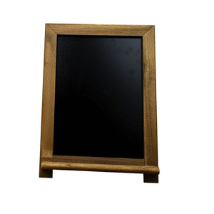 ขาตั้งกระดานดำไม้สีเรโทร งานฝีมือตกแต่งบ้านแบบด้านเดียว - Product Image 2