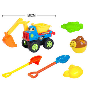 <span class=keywords><strong>2025</strong></span> Trẻ Em Mùa Hè Nhựa 6 Miếng Máy Xúc Kỹ Thuật Xe Bãi Biển Đồ Chơi Đặt Cát Đồ Chơi - Product Image 4
