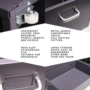 Kantor Multi Laci Di Bawah Meja Warna Merah Muda <span class=keywords><strong>File</strong></span> Ruang Tamu Kecil Kabinet Kantor - Product Image 6