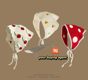 Always Online Shop System Crochet Hollow <b>Flower</b> <b>Sweet</b> Cute Girl Style <b>Flower</b> Headband Taobao Indonesia Holiday Outfit Matching - Product Image 2