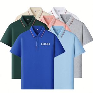 เสื้อโปโลผู้ชายผ้าคอตตอนผสมโพลีเอสเตอร์ ขายส่ง แบบเรียบ ไม่มีลาย สวมใส่สบาย เหมาะสำหรับทำเป็นยูนิฟอร์ม ปักลาย พิมพ์ลาย เสื้อโปโลสำหรับตีกอล์ฟ รับทำโลโก้ตามสั่ง - Product Image 1