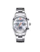 Montre de prière musulmane Alfajr, alarme de l'heure de prière, montre islamique pour homme, montre Azan avec boîtier en acier inoxydable, alarme de prière six fois par jour