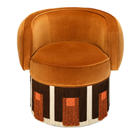 Français Rétro Tissu Simple Canapé Chaise Gland Conception Loisirs Chaise Art Creative Salon Chambre Fauteuil