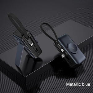 Nouvelle arrivée, batterie externe portable, capacité 5000 mAh, mini chargeur sans fil 20 W avec câble de charge - Product Image 4