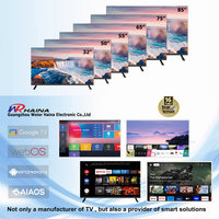 Téléviseur intelligent QLED 4K sans cadre de 75 pouces HAINA Supplier avec commande vocale Google Assistant
