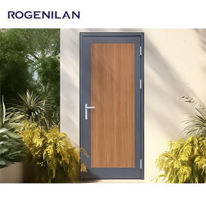 Thiết kế hiện đại của Mỹ đôi cửa an ninh vững chắc lối vào bên ngoài lớn cho nhà hợp kim nhôm phía trước với bề mặt hoàn thiện - Product Image 3