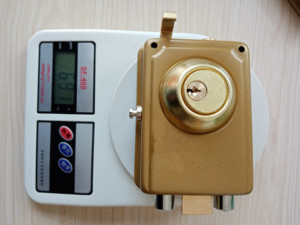 Serrature per Porte del Mercato Sudamericano con Due Bulloni Rotondi, Placche Dorate per Porta, <span class=keywords><strong>Serratura</strong></span> a Scrocco - Product Image 4