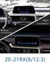 CARSOUL 12.3 pouces 64GB Radio Android mise à niveau lecteur Dvd de voiture pour Lexus Rx 350 Rx450h Rx350 Rx330 2011 2014 mise à niveau des voitures d'occasion