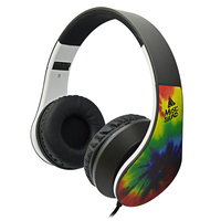 Casque filaire supra-auriculaire ajustable et extensible avec grandes oreillettes souples, interface 3,5 mm, transducteur hybride, suppression du bruit ENC, IPX7