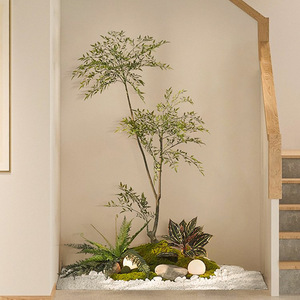 Casa de árbol de plástico verde natural y artificial Real Touch plantas simuladas en maceta para interiores y exteriores para decoración de bodas - Product Image 3