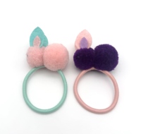 Élastique à cheveux doux et petit pour petites filles, personnalisable OEM, motif lapin, accessoires pour cheveux 2026, Pâques