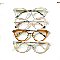 Montures de lunettes optiques unisexes en acétate œil de chat, tendance vintage, monture complète, lunettes de prescription, plusieurs couleurs, hommes femmes, OEM