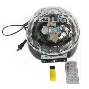 Effetto di Illuminazione Stella di Cristallo Della Sfera Della Discoteca di Cristallo Ha Condotto La Luce Della Sfera Magica di Ricarica con MP3 - Product Image 1