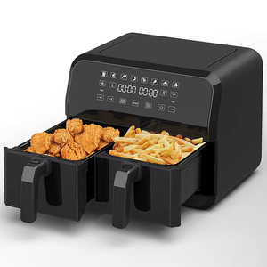 Freidora de Aire Doble para el Hogar y Fiestas, OEM, Saludable, Redonda, de Acero al Carbono, Sin Aceite, 8L 10L - Product Image 4