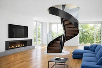Escalier en colimaçon PRIMA Smart LED pour la rénovation de maisons de luxe, solutions optimales pour projets résidentiels, escalier fabriqué en usine