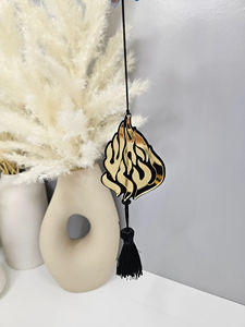 Judaica Lucite <span class=keywords><strong>Ha</strong></span> Esh Sheli cermin mobil pesona Yahudi akrilik pesona untuk mobil dengan rumbai - Product Image 3