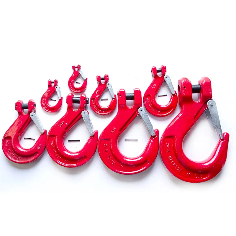 Wholesale Price Red Clevis Sling Hook Forged G80 Alloy Steel Clevis Sling Hook