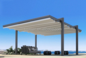 Toldo plegable eléctrico Toma, equipo de sombreado de girasol con marco de aleación de aluminio y toldo de sombra de vela acrílica - Product Image 5