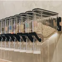 ECOBOX เครื่องจ่ายธัญพืชอาหารแบบพลาสติก,เครื่องจ่ายเมล็ดกาแฟแบบถังแรงโน้มถ่วงสำหรับซูเปอร์มาร์เก็ต