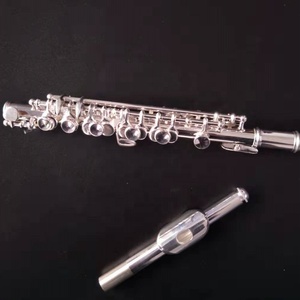 <span class=keywords><strong>Flauta</strong></span> Piccolo Estilo Americano en Clave de Do, Niquelada, con Estuche de Madera - Product Image 1