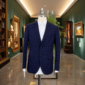 Completo Tre Pezzi Classico Blu a Quadri di Alta Qualità all'Ingrosso, Abiti Slim Fit Italiani <span class=keywords><strong>Color</strong></span> Vino per Uomo o Donna - Product Image 6