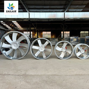 Ventilador Axial Industrial Eléctrico <span class=keywords><strong>de</strong></span> Alta <span class=keywords><strong>Temperatura</strong></span> GKF <span class=keywords><strong>de</strong></span> 600 mm, 1.4 kW, 23 Aspas, con Soporte ODM para Secado - Product Image 3